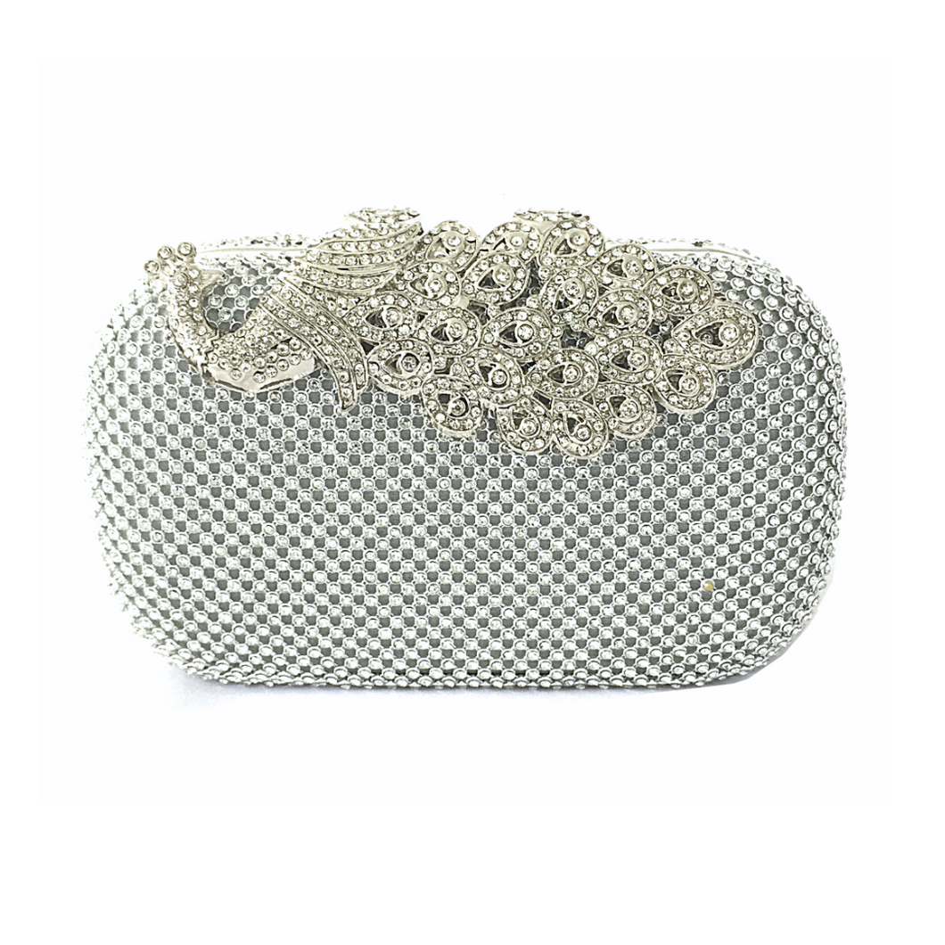 Naja Mini Clutch - Silver