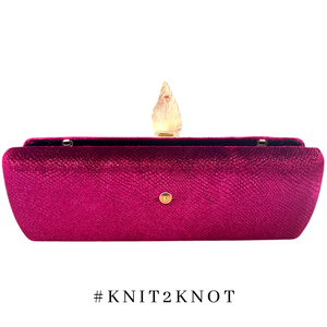 Hera Clutch - Dark Raspberry