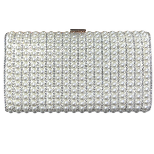 Pearl Clutch - Silver