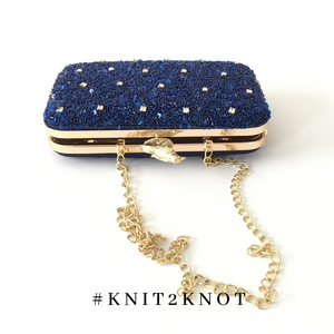 Cobalt Clutch Bag