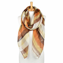 Load image into Gallery viewer, Striped Burnt Orange Scarf
