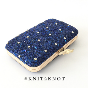 Cobalt Clutch Bag